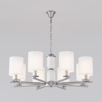 Подвесная люстра Eurosvet 60146/8 никель