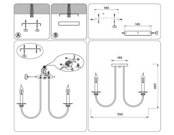 Люстра на штанге Ambrella Light TR9622