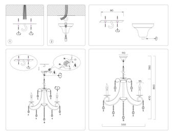 Подвесная люстра Ambrella Light TR4915