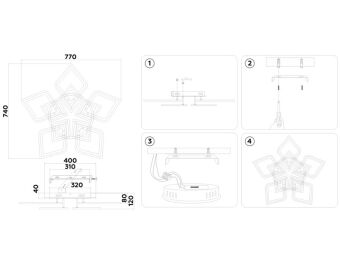 Накладная люстра Ambrella Light FA8914