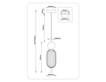 Подвесной светильник Ambrella Light LH53101