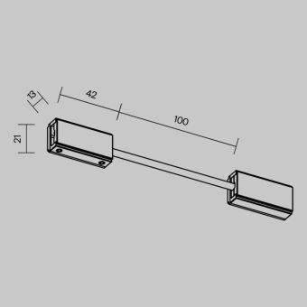 Коннектор Maytoni Technical TRA200CPC-11B-10