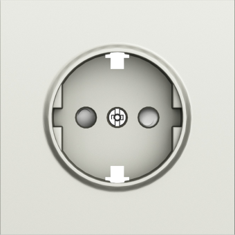 Накладка для розетки Schuko с заземлением, со шторками 16A 250 В~, шампань, серия S08