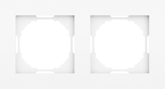 Рамка 2-я, глянцевый белый, серия A07