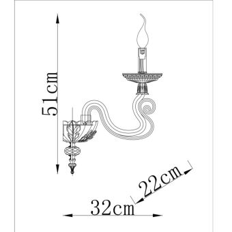 Бра Divinare 5123/01 AP-1