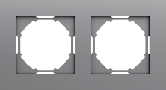 Рамка 2-я, матовый серый, серия A07