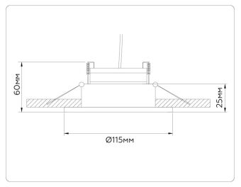 Встраиваемый светильник Ambrella Light TN52334