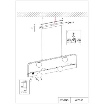 Подвесная люстра Favourite 4072-6P