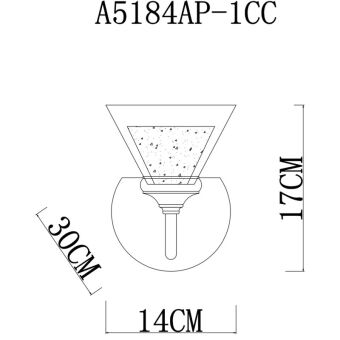Бра ARTE Lamp A5184AP-1CC