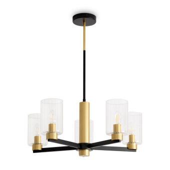 Люстра на штанге Freya FR2051CL-05BBS