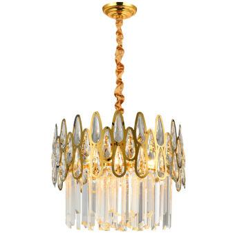 Каскадная люстра Natali Kovaltseva NAVIS 76019/5C GOLD