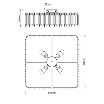 Накладная люстра Escada 2117/4