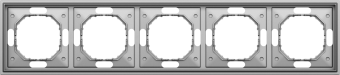 Рамка 5-я, сталь, серия S08
