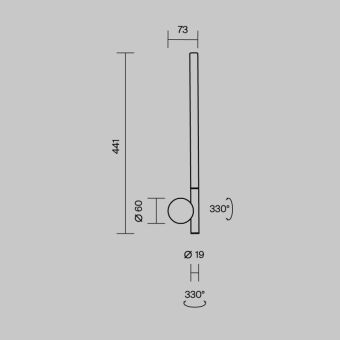 Бра Maytoni MOD432WL-L6B3K