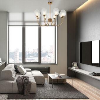 Люстра на штанге Eurosvet 70217/8 латунь