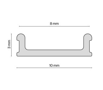 Заглушка профиля Maytoni Technical ALM012-SC-W