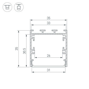 Профиль Arlight 041826