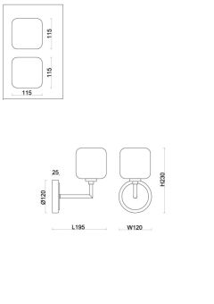 Бра Freya FR5373WL-01BS