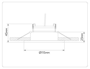 Встраиваемый светильник Ambrella Light TN51914