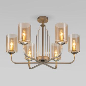 Люстра на штанге Eurosvet 60138/6 перламутровое золото