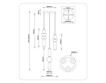 Подвесной светильник Ambrella Light LH11026