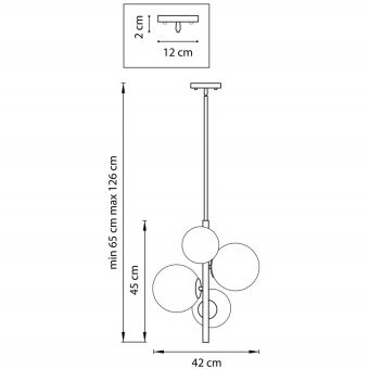 Люстра на штанге Lightstar 815043