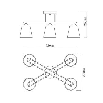 Накладная люстра Escada 1101/5PL