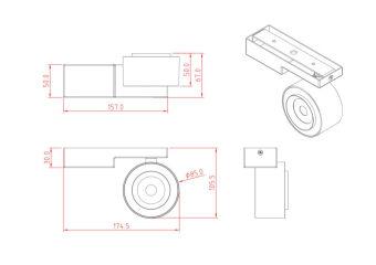 Спот Maytoni Technical C062CL-L12W4K