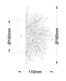 Бра Fluorite FL1157-1WS