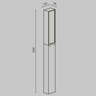 Садово-парковый светильник Maytoni O470FL-L40GF3K