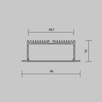 Профиль Maytoni Technical 632007
