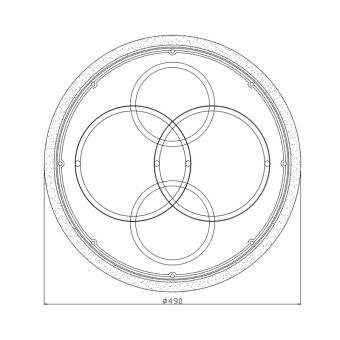 Накладная люстра Escada 10235/4LED ROUND