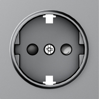 Накладка для розетки Schuko с заземлением, со шторками 16A 250 В~, серия A07