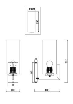Бра Maytoni MOD089WL-01BS