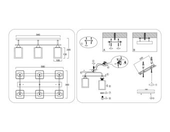 Накладной светильник Ambrella Light TR3033247