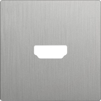 Клавиша/Накладка Werkel WL09-HDMI-CP серебряный рифленый