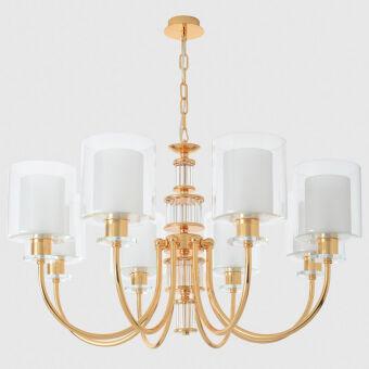 Подвесная люстра Crystal Lux ELENA SP8 GOLD