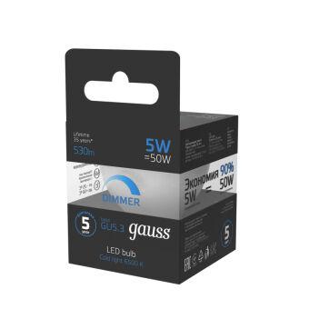 Светодиодная лампа Gauss 101505305-D