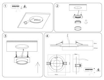 Встраиваемый светильник Ambrella Light TN6739
