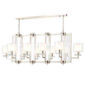 Подвесная люстра Crystal Lux NICOLAS SP10 L1300 GOLD/WHITE