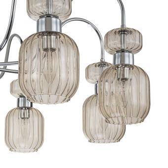 Люстра на штанге Escada 1141/8PL Chrome/Beige