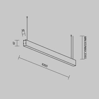 Офисный светильник Maytoni Technical LL312036