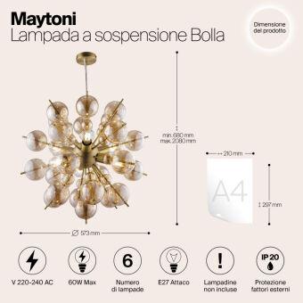 Подвесная люстра Maytoni MOD133PL-06BS