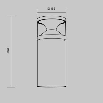 Садово-парковый светильник Maytoni O496FL-L21B3K1