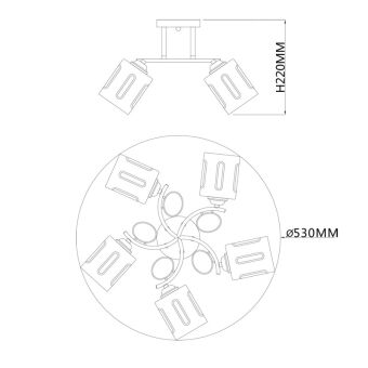 Накладная люстра Escada 1120/5PL