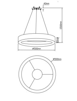 Подвесная люстра Fluorite FL1030-5P