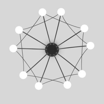 Подвесная люстра Eurosvet 90034/10 LED черный