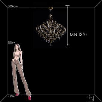Подвесная люстра LOFT IT 10259/1000 Gold Asfour