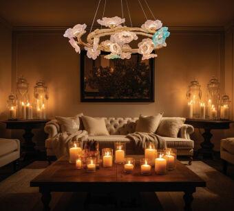 Подвесная люстра Fluorite FL1098-16P