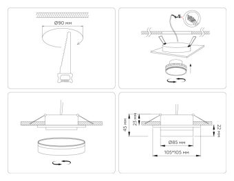 Влагозащищенный светильник Ambrella Light TN6709